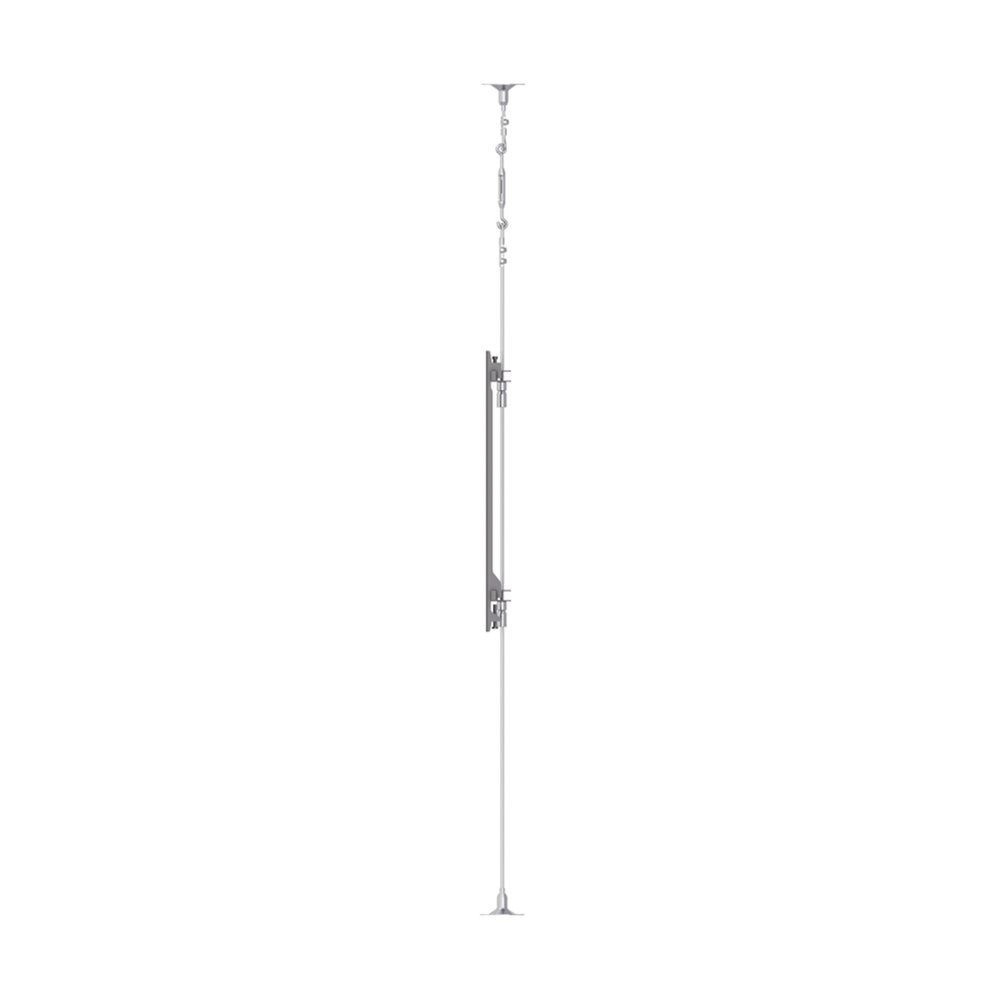 Montaje Cableado de Acero| Suelo a Techo| Capacidad Máx. de Carga 30kg| Para Pantallas de 32" ~ 75"| VESA 400 x 600