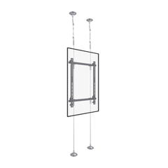Montaje Cableado de Acero| Suelo a Techo| Capacidad Máx. de Carga 30kg| Para Pantallas de 32" ~ 75"| VESA 400 x 600
