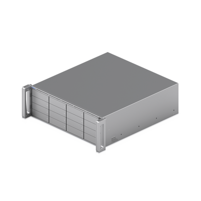 ENVR UniFi Enterprise con Soporte para hasta 210 Cámaras HD, 140 Cámaras 2K o 70 Cámaras 4K, con UniFi Protect & Access, 1 Puerto RJ45 10G, 2 Puertos SFP+ 10G y 16 Bahías para Discos Duros