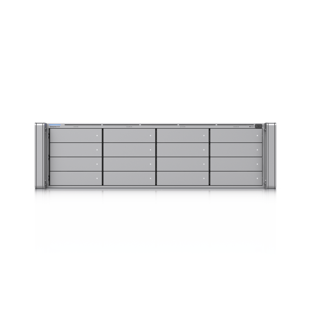 ENVR UniFi Enterprise con Soporte para hasta 210 Cámaras HD, 140 Cámaras 2K o 70 Cámaras 4K, con UniFi Protect & Access, 1 Puerto RJ45 10G, 2 Puertos SFP+ 10G y 16 Bahías para Discos Duros