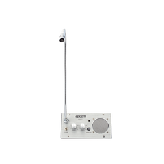 Sistema de Intercomunicación | Ideal para Ventanillas | Audio de voz de dos vías | 12V/1A 2W | Micrófono Interior + Micrófono Exterior