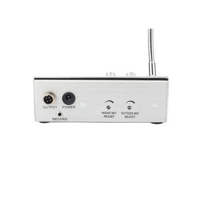 Sistema de Intercomunicación | Ideal para Ventanillas | Audio de voz de dos vías | 12V/1A 2W | Micrófono Interior + Micrófono Exterior