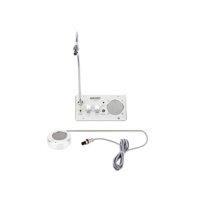 Sistema de Intercomunicación | Ideal para Ventanillas | Audio de voz de dos vías | 12V/1A 2W | Micrófono Interior + Micrófono Exterior