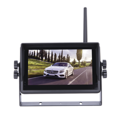 Sistema Profesional Inalámbrico de Cámara de Reversa Infrarroja y Monitor Touch de 7" para Vehículos de Trabajo y Montacargas