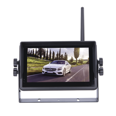 Sistema Profesional Inalámbrico de Cámara de Reversa Infrarroja y Monitor Touch de 7" para Vehículos de Trabajo y Montacargas