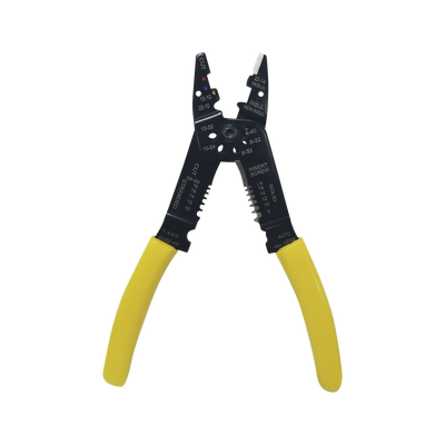 Pinza Cortacables / Pelacables 10 a 22 AWG con Plegador de Conectores.