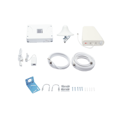 Kit Amplificador de Señal Celular 2G, 3G, 4G y 5G / Mejora llamadas convencionales y VoLTE / Amplifica señal de TELCEL, AT&T, MOVISTAR, BAIT,DiRi y más / Cubre hasta 300 m² con una antena y hasta 900 m² con 3 antenas.