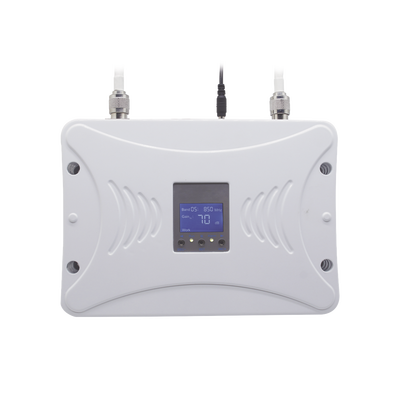 Kit Amplificador de Señal Celular 4G LTE, 3G y Voz. Funciona con Todos los Operadores. Soporta Múltiples Dispositivos y Tecnologías. Hasta 900 m² de Cobertura