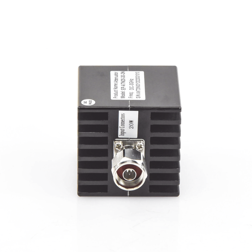 Atenuador en Línea de 30 dB / 20 Watt Máx. / CD-3 GHz / Interiores / N macho - N hembra.