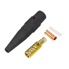 Conector camlock | 400 AMPERES | MACHO | color negro