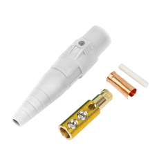Conector camlock | 400 AMPERES | MACHO | color blanco