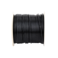 Bobina de Cable de 305 Metros (1000 Pies) Cat5e, Aleación de Cobre y Aluminio (CCA), Color Negro, Uso Intemperie, Doble Forro