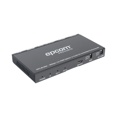 Splitter HDMI 1x2 | 4K@60Hz | Extractor de Audio | Down Scaler | HDR  4:4:4 | EDID | 18Gbps