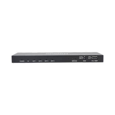 Splitter HDMI 1x4 | 1 Entrada a 4 salidas (Simultaneas) | 4K@60Hz | Extractor de Audio | Down Scaler | HDR  4:4:4 | EDID | 18Gbps