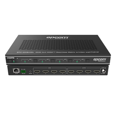 Matriz HDMI 4×4 | Video Wall | Seamless Switch | 10 Modos de Visualización |  4K@60Hz 4:4:4 | HDMI 2.0b y HDCP 2.2 | Control vía Web, IR, RS-232 y TCP/IP