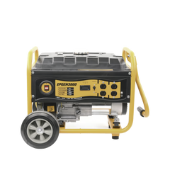 Generador a Gasolina / Planta de Emergencia 3kW (7HP), 110Vca, Encendido de Jalón, Jaula con Ruedas para Fácil Traslado