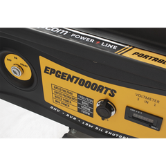 Generador a Gasolina / Planta de Emergencia con Encendido Automático, 6.5KW, 220Vac 2 Fases, Jaula con Ruedas para Fácil Traslado