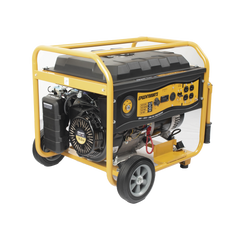 Generador a Gasolina / Planta de Emergencia con Encendido Automático, 6.5KW, 220Vac 2 Fases, Jaula con Ruedas para Fácil Traslado