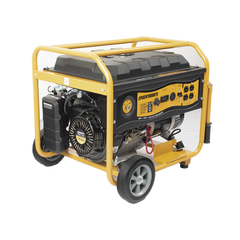 Generador a Gasolina / Planta de Emergencia con Encendido Automático, 6.5KW, 220Vac 2 Fases, Jaula con Ruedas para Fácil Traslado