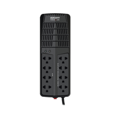 Regulador de Voltaje 1000 VA-500 W /  4 Contactos con AVR / 4 Contactos con Supresor de Picos / Protección RJ11