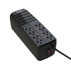 Regulador de Voltaje 1000 VA-500 W /  4 Contactos con AVR / 4 Contactos con Supresor de Picos / Protección RJ11