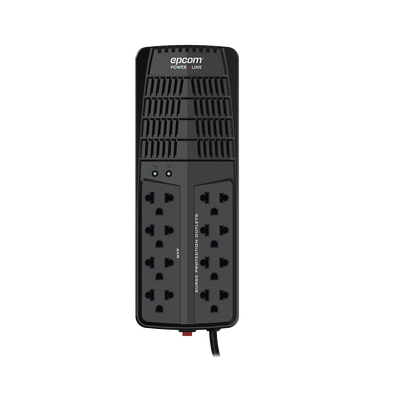 Regulador de Voltaje 2000 VA-1000 W / 4 Contactos con AVR / 4 Contactos con Supresor de Picos / Protección RJ11