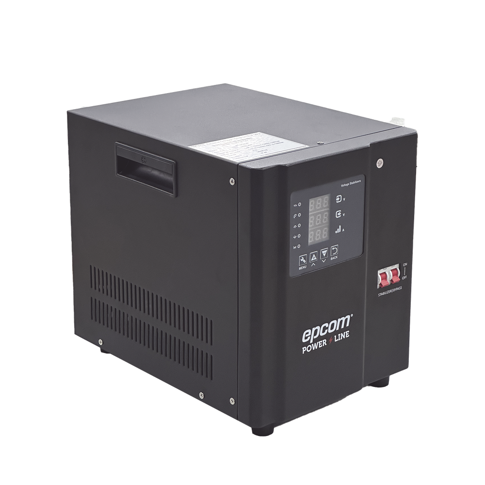 Regulador de Voltaje Industrial Monofásico Ferroresonante 3 kVA/3 kW 120 V / Entrada 96-144 Vca / Salida 117.6- 122.4 Vca