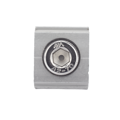 Conector N con tornillo para fijación en riel 5 y 8