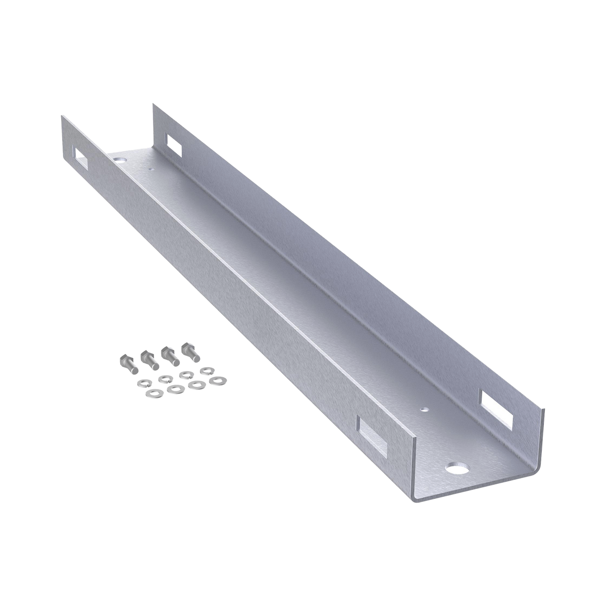 Montaje de Poste Para Gabinetes OSP ComLine de 600 mm de alto (12 UR), De Aluminio, Color Negro