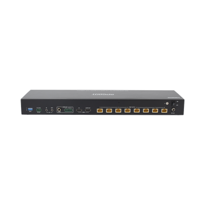 Splitter mas Extensor de Video | 1x8 | ProAV | HDBaseT™ | 120m en 4K@60Hz | 150m en 1080p@60Hz | Cat6/6a/7 | Gestión Avanzada EDID | Control IR y RS232 | PoC | Salida de Audio