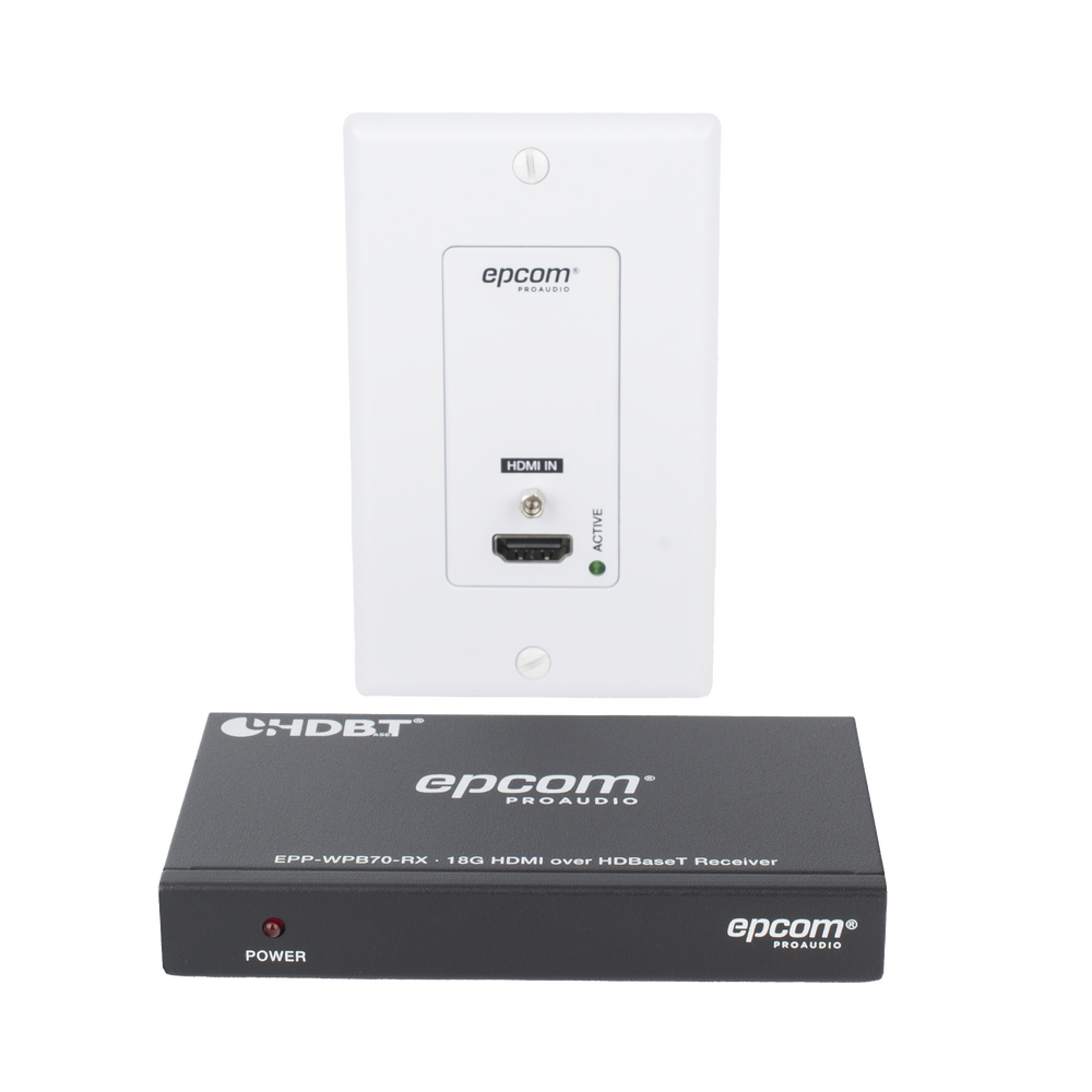 Kit Extensor HDBaseT | 4K2K@60Hz 40m | 1080p 70m | Función PoC | IR Bidireccional | RS-232 |