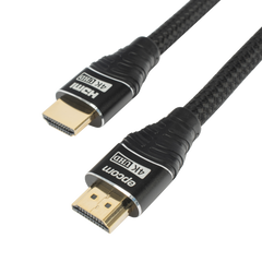 Cable HDMI de 1 Metro (3.28 Pies) | Alta Definición | Longitud | Versión 2.0 | Alta Velocidad 18Gbps | 4K@60Hz | Conectores Chapados en Oro | Tipo Redondo