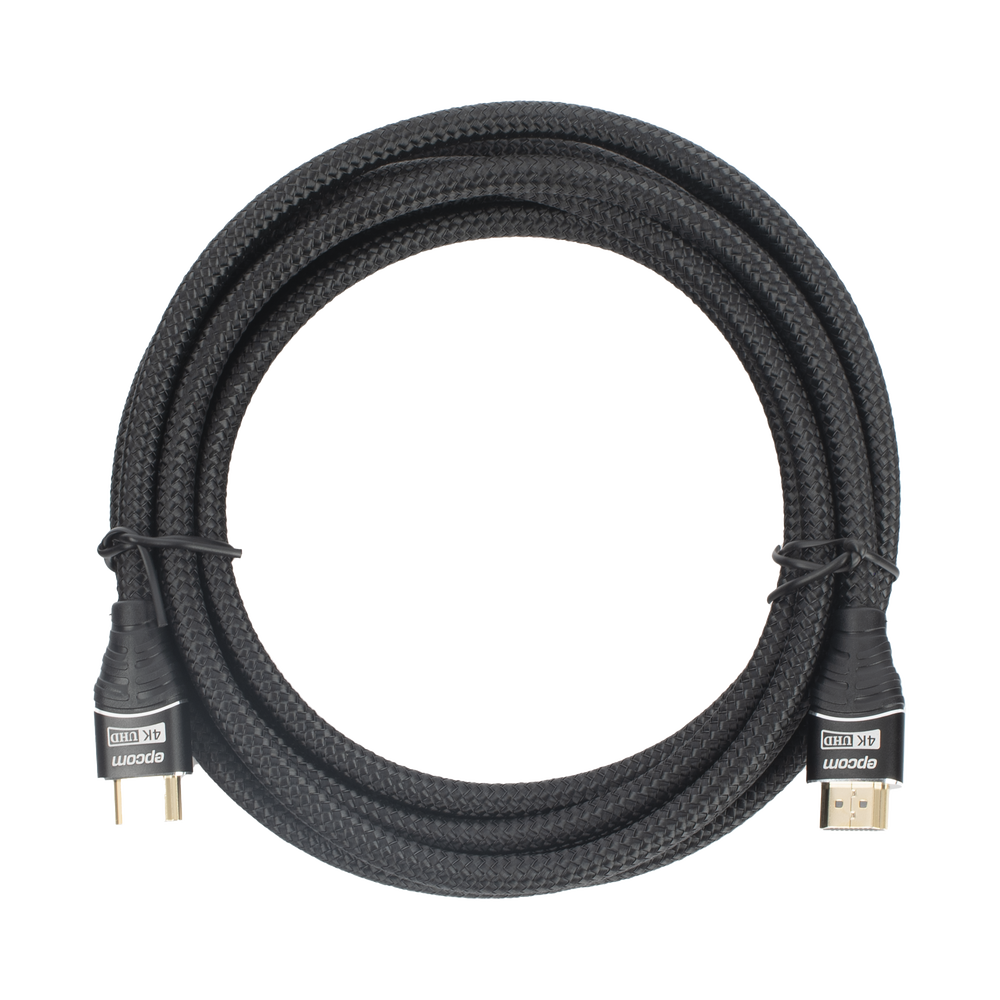 Cable HDMI de 3 Metros (9.84 Pies) | Alta Definición | Longitud | Versión 2.0 | Alta Velocidad 18Gbps | 4K@60Hz | Conectores Chapados en Oro | Tipo Redondo