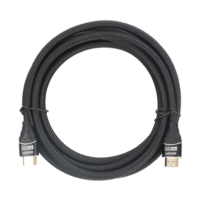 Cable HDMI de 3m | Alta Definición | Longitud | Version 2.0 | Alta velocidad 18Gbps | 4K@60Hz | Conectores Chapados en Oro | Tipo Redondo