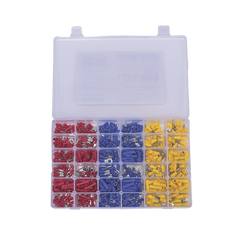 Juego de 580 pzas. Terminales Variadas con Forro y Caja de Almacenamiento.