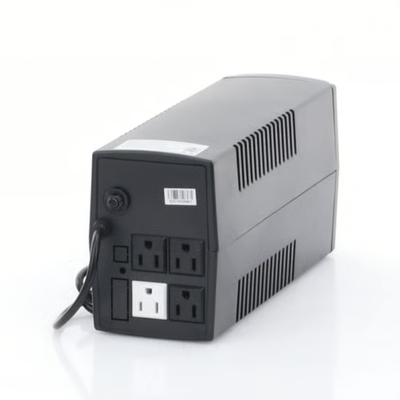 UPS de 600VA/360W / Topología Línea Interactiva / Entrada y Salida 120 Vca / Clavija NEMA 5-15P / 4 Tomas NEMA 5-15R