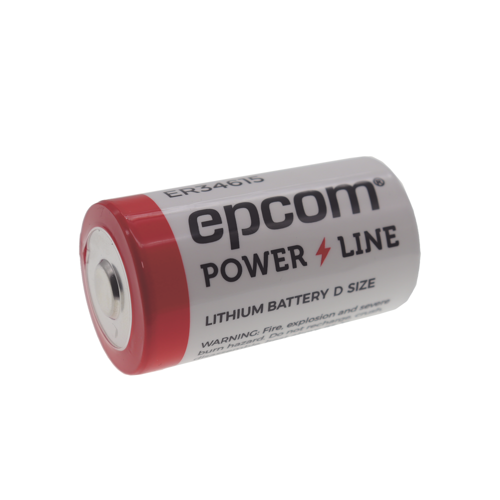 Batería de Litio ER34615 Tamaño D / 3.6V / 19Ah / Li-SOCl2 / No Recargable / Operación -60°C a +85°C / Electrolito Antiinflamable