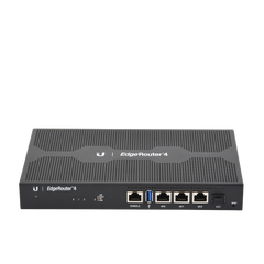 EdgeRouter 4, con 3 puertos 10/100/1000 Mbps + 1 puerto SFP, con funciones avanzadas de ruteo