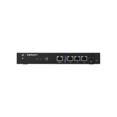 EdgeRouter 4, con 3 puertos 10/100/1000 Mbps + 1 puerto SFP, con funciones avanzadas de ruteo