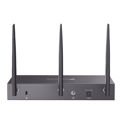 Router Omada VPN / SDN Multi-WAN Gigabit / 1 Puerto WAN SFP Gigabit / 1 Puerto WAN RJ45 Gigabit / 2 Puertos LAN RJ45 Gigabit / 2 Puertos Configurables LAN/WAN / 150,000 Sesiones Concurrentes / Administración Centralizada Omada o Stand-Alone