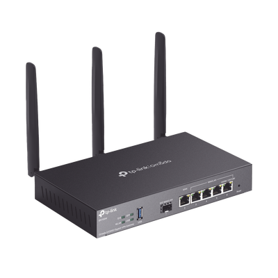 Router Omada VPN / SDN Multi-WAN Gigabit / 1 Puerto WAN SFP Gigabit / 1 Puerto WAN RJ45 Gigabit / 2 Puertos LAN RJ45 Gigabit / 2 Puertos Configurables LAN/WAN / 150,000 Sesiones Concurrentes / Administración Centralizada Omada o Stand-Alone