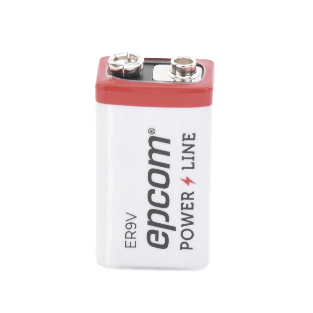 Batería de Litio 9V / 1200 mAh / Cloruro de Tionilo / No Recargable / Operación -60°C a +85°C / Acero Inoxidable
