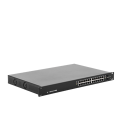Switch EdgeMAX administrable de 24 puertos Gigabit con PoE+/PoE Pasivo 24V + 2 Puertos SFP, 250 W