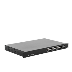 Switch EdgeMAX administrable de 24 puertos Gigabit con PoE+/PoE Pasivo 24V + 2 Puertos SFP, 250 W