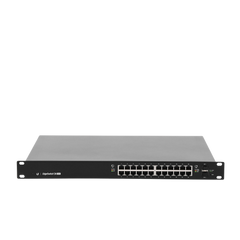Switch EdgeMAX administrable de 24 puertos Gigabit con PoE+/PoE Pasivo 24V + 2 Puertos SFP, 250 W