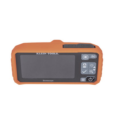 Cámara Boroscopio de Inspección 5.5mm 720p USB-C,  LCD 4.3" Color, Cuello de Cisne Nylon de 10' (3m) con Imán, Espejo, 6 LED´s. Batería Io-Li Recargable. Ideal en Electricidad, HVAC, Plomería y Aviación