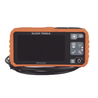 Cámara Boroscopio de Inspección 5.5mm 720p USB-C,  LCD 4.3" Color, Cuello de Cisne Nylon de 10' (3m) con Imán, Espejo, 6 LED´s. Batería Io-Li Recargable. Ideal en Electricidad, HVAC, Plomería y Aviación