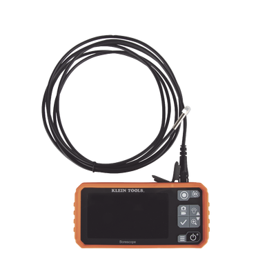 Cámara Boroscopio de Inspección 5.5mm 720p USB-C,  LCD 4.3" Color, Cuello de Cisne Nylon de 10' (3m) con Imán, Espejo, 6 LED´s. Batería Io-Li Recargable. Ideal en Electricidad, HVAC, Plomería y Aviación