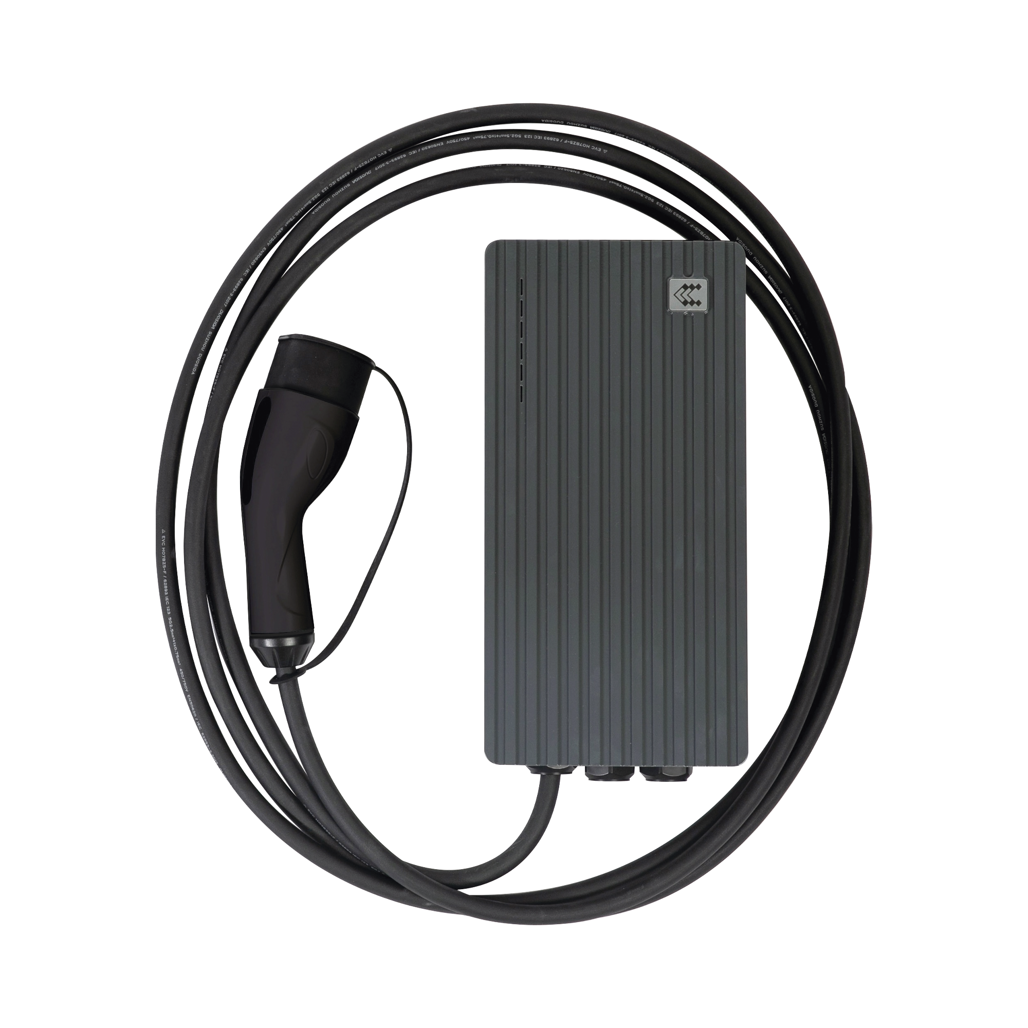 Estación de Carga para Vehículos Eléctricos con Conector Tipo 1 (SAE J1772), 220Vca con Potencia de Salida de 7.4kW (32A / bifásica)