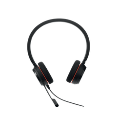 Jabra Evolve 20 Duo con conexión USB, micrófono con cancelación de ruido de última generación, configuración Plug and Play, Certificación Microsoft Teams (4999-823-109)